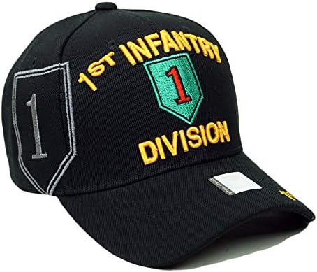 Oficial militar dos EUA licenciado bordado Hat Hat do Exército Veterano Divisão Baseball Capinho de beisebol