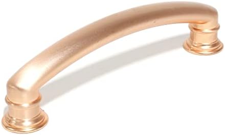 Hardware do século 29467-srg belvedere puxar 4 3/4 de ouro rosa de cetim