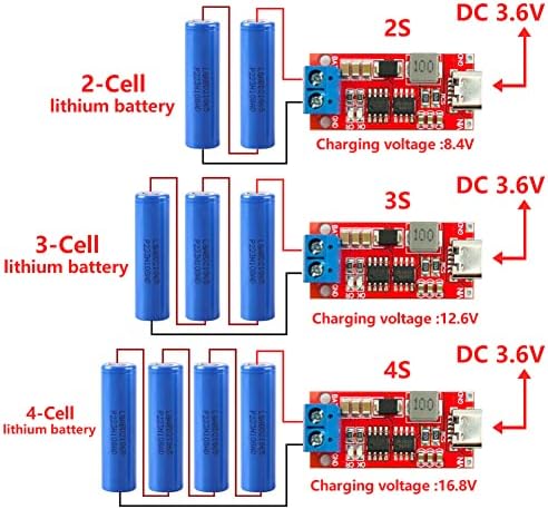 Módulo de carregador de bateria de lítio de lítio de lítio