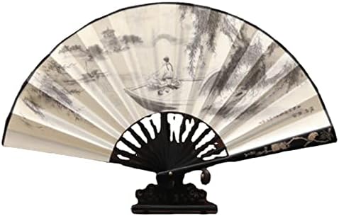 Xialon 8in Bamboo Fan Bone Pano Impresso Fã de Mão Verão Diária Decoração de Casa Decor Durável Fan Fan