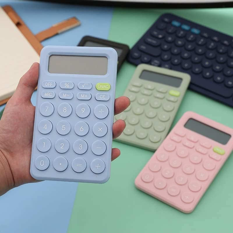 CuJux 8 Digit Desk Mini Calculator Big Button Ferramenta de contabilidade financeira adequada para estudantes da escola