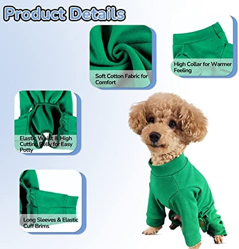 Suéter Morvigive Dog para cães pequenos, pijamas de cachorro leves casaco de cachorro quente para capa de cabelo,