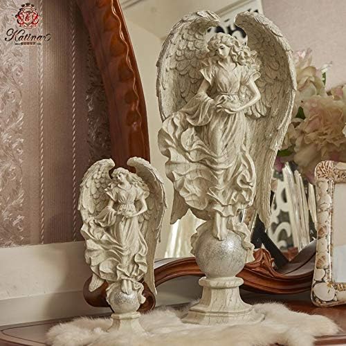 Zamtac Angel Ornamentos Pessoas criativas européias para enviar a cada casal um presente de casamento resina artesanato decorações 24cmx13.5cmx51cm -