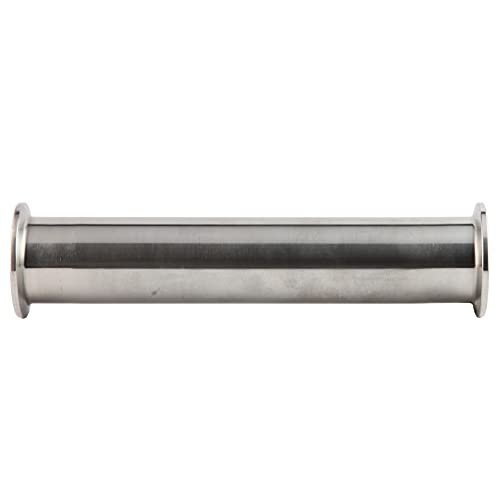 Metaland Stainless Tri Cramp Tube, 1,5 “tubo od, tubo de tubo sanitário de 6 comprimento tubo redondo sem costura com pinça de