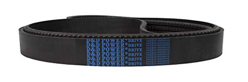 D&D PowerDrive BX158/03 Corrente de substituição padrão métrica, BX, 3 banda, 161 de comprimento, borracha