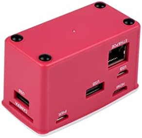 Poe Ethernet/Usb Hub Box Compatible Raspberry Pi Zero Series, com chapéu de cubo Poe/Eth/USB dentro, compatível com 802.3af,