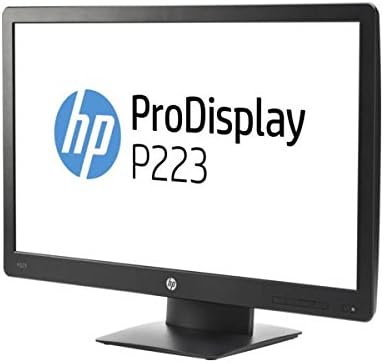 HP Prodisplay P223 Monitor de 21,5 polegadas X7R61A8, Black