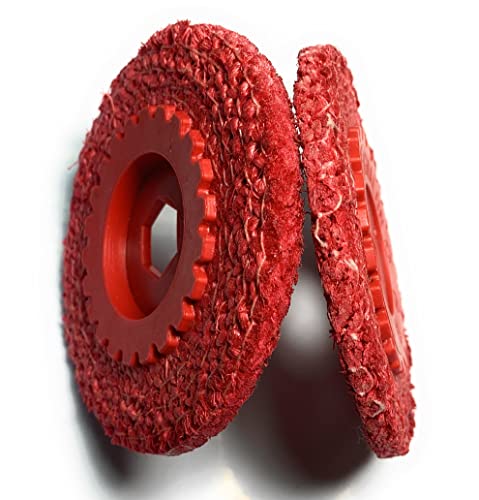 Signi Red Sisal Buffing Disc Deburing Polishing Wheel para Grinder 4