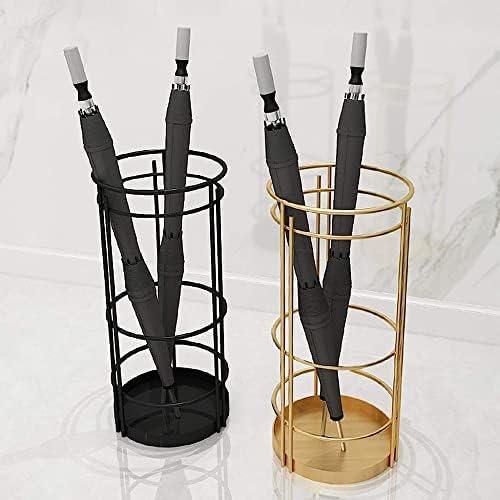 Omoons Metal Round Umbrella Stand, prático suporte moderno para guarda