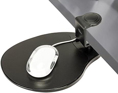 MAX GLAMP SMART na plataforma de mouse, clipe no mouse black girlating 360, acessório de bandeja de mouse ergonômico,