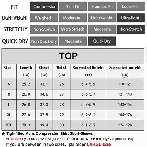 3 Pacote camisetas de compressão atlética masculina de manga curta T-shirt Top Top Cool Dry Dry Baselayer Running Undershirtts