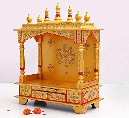 Home e bazar Rajasthani étnico artesanal templo de madeira/mandir/pooja ghar/mandapam