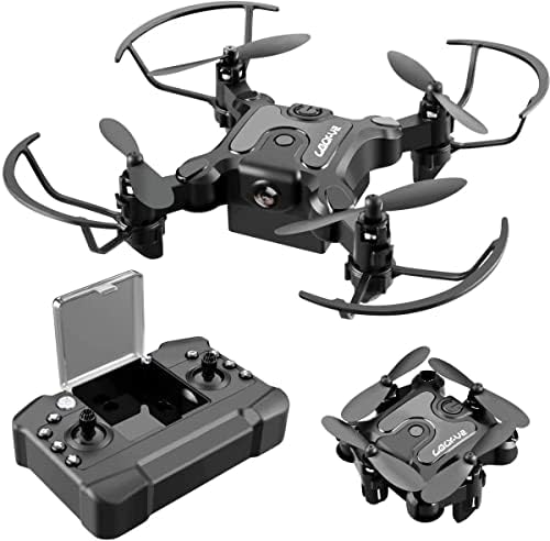 Mini Drone dobrável para Kids Toys, V2 Nano Pocket RC Quadcopter para Beginners Gift, com 3 baterias, altitude de retenção, modo sem