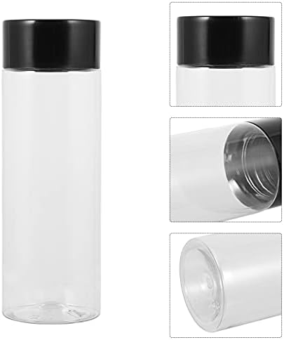 Garrafas de água de vidro de bestonzon garrafas de água de vidro claras garrafas claras com garrafas de tampa com garrafas