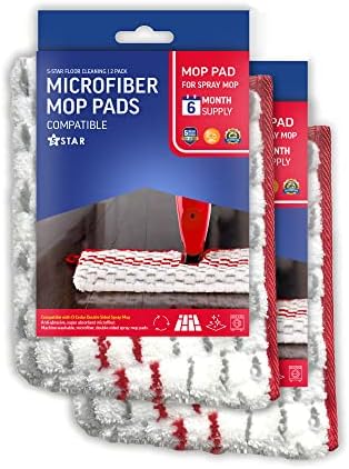 Monotona Red Microfiber lavável MOP DUPLO-EMACHAÇÃO PROBELHO DE MOP PROMISTRA MAX MAX MOP. 2 pacotes