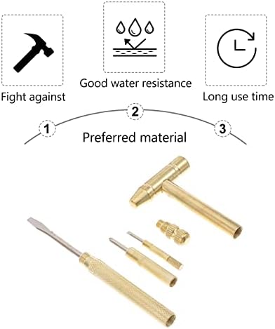 Chave de fenda de 6 martelo Chave de fenda Chave de fenda pequena martelo de cobre martelo multi -ferramenta martelo