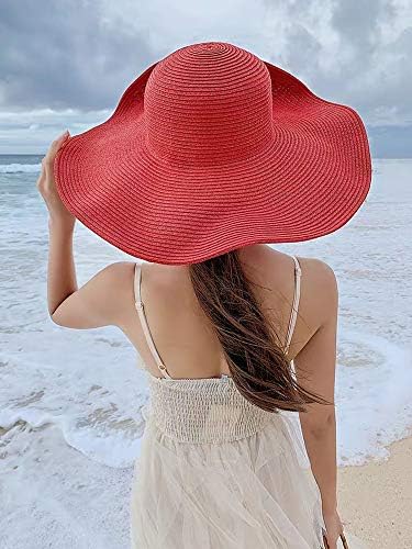 Chapéu de praia de abas largas femininas