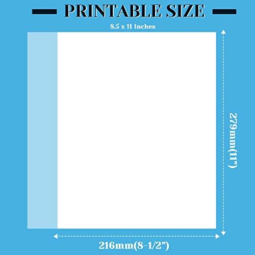 Papel de pergaminho, Cridoz 115gsm Papel de pergaminho transparente 8,5 x 11 papel translúcido de impressora translúcido