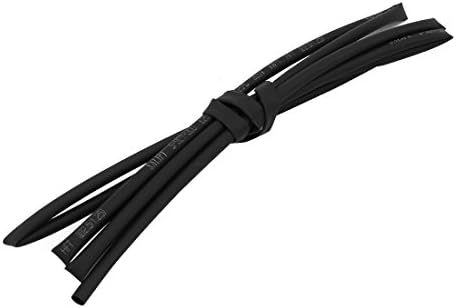 Aexit Coloqueiro Equipamento elétrico Equipamento de tubo Enbrodínea Manga de cabo de 1 metro de comprimento 2,5 mm DIA BLACK BLACK