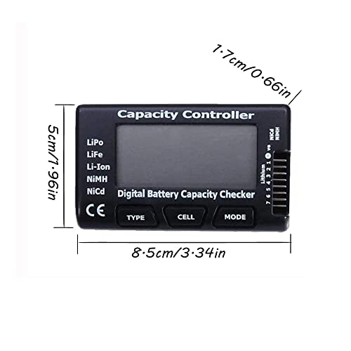 Fly RC Cellmeter 7 Testador de tensão do controlador de bateria digital da bateria para testador de tensão para lipo-íon