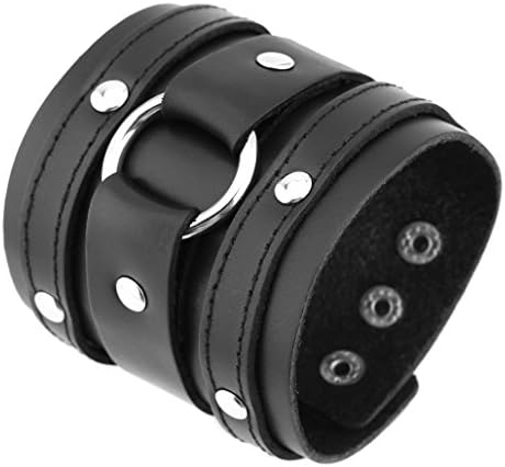 HZMAN WARMAND BURN GOTHIC PULHA PUNK ROCK ROCKER BRACELETA DE CALARO DE CHETA LARGA