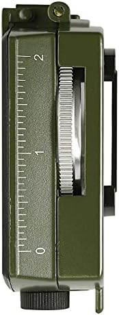 Compússica do Vinteam, bússola de caminhada bússola militar multifuncional bússola de avistamento de metal à prova d'água