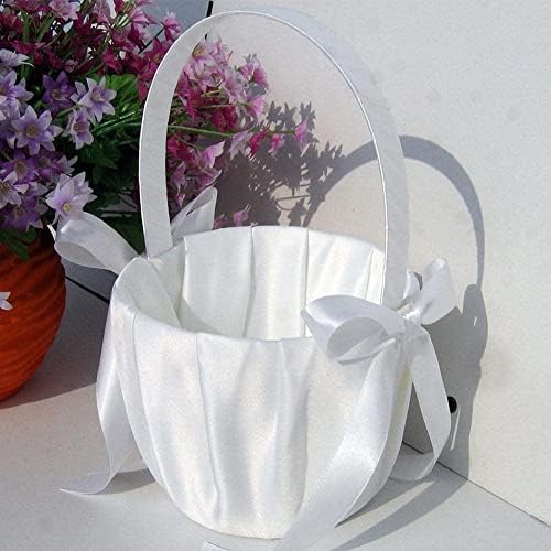 Flor Romântica Flor Pearl Bowknot cesto Casquete de cesta de casamento Party Party Maquia