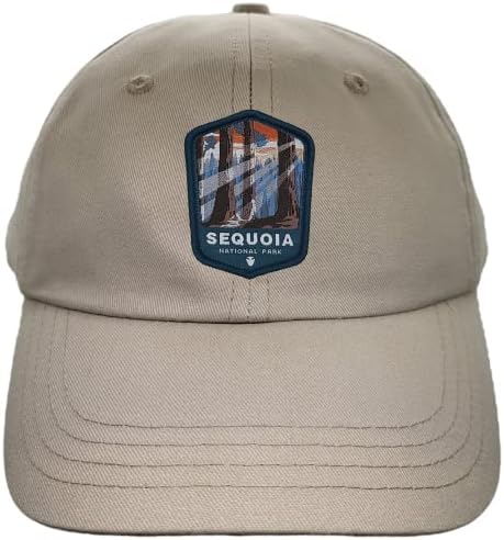 Papai Hat Men Mulheres - Baseball Cap terrível - Parque Nacional Sequoia com Patch