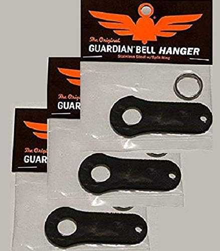 Motocicleta preta do Guardian Bell Luck Gremlin Ride Bell Hanger Mount