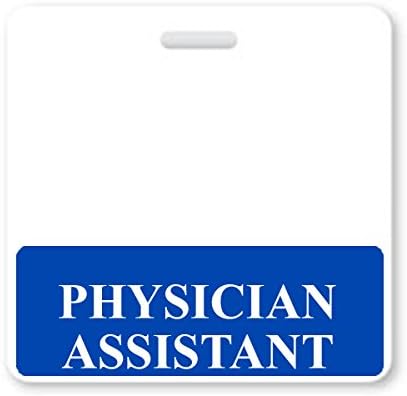 Médico Assistente de Batilhão Batilhão - Crachá Horizontal para Assistentes Médicos - - Cartões de Prova de Spill & Tear