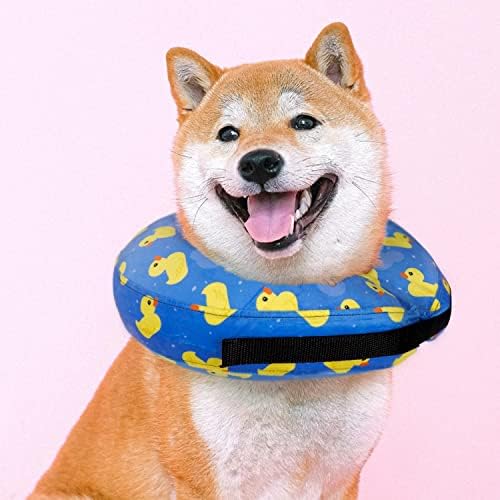 Collar de cone de cães infláveis ​​após a cirurgia - colar de recuperação protetora para cães e gatos, cone de animais de estimação