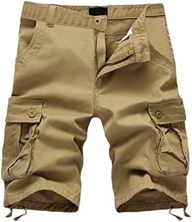 Carga curta para homens, clássico ajuste meio rápido seco atlético Multi-bolso shorts masculinos da moda 2023 shorts externos