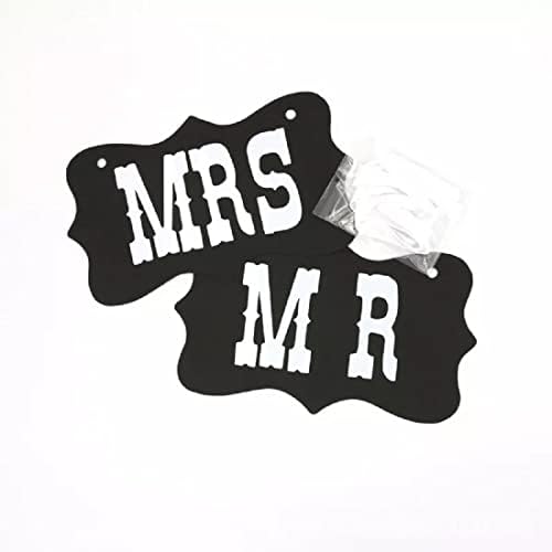 MR e Sra. Photo adereços, fotos fotográficas, Sr. e Sra. Cartilhe Papol de papel Decoração de casamento romântico, Sr.