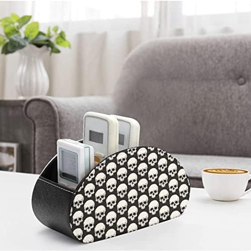 Skull Head Pattern TV Controle Remote Holder Storage Organizer