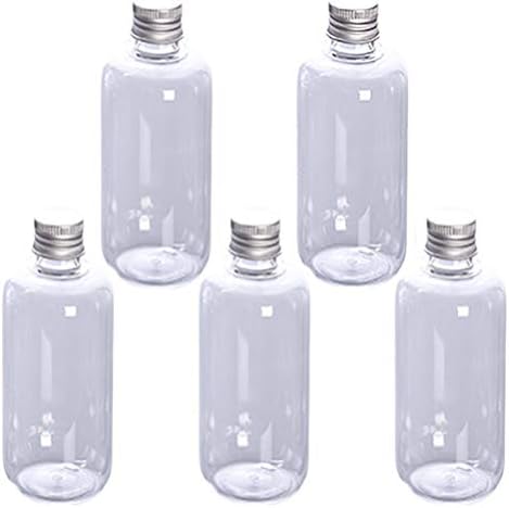 ALREMO XINGHUANG - 10pcs recicláveis ​​recipientes cosméticos Recipientes de maquiagem garrafas de loção recarregáveis ​​garrafas plásticas vazias com tampa de alumínio para transparentes transparentes externos internos 100ml