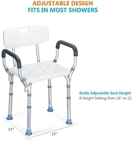 Cadeira de chuveiro pesado de Oasisspace com prevenção de outono de cabeceira Ajuda da mobilidade da barra