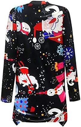 Cardigan fofo feminino Cardigan Front Sleeve Casal Casual Jaqueta Casual Christmas Cardigan Cardigan Jacket Fleece