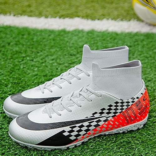 Sapatos de futebol masculino de wingfai chutas profissionais de alto tênis de futebol esportivo respirável