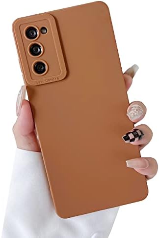 DEFBSC Compatível com a caixa Samsung Galaxy S20 FE 5G, caixa de silicone líquido, capa de telefone protetora da câmera, proteção de borracha de borracha de corpo inteiro Proteção anti-choque Caso de proteção contra queda, rosa