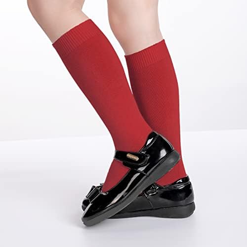 Booph Kids Socks Knee High Socks Meninos Meninas Meninas Uniformes Escolar Meias Meio de Calf