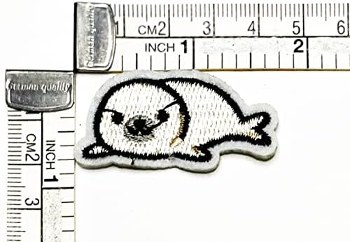 Kleenplus 2pcs. Mini Seal Cartoon Patch Patch Little Animal Better Craft Patches de artesanato Diy Applique Bordado Ferro de