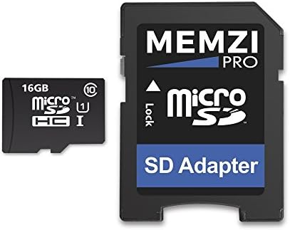 MEMZI PRO 16GB CLASS 10 90MB/S MICRO SDHC CARTA DE MEMÓRIA COM ADAPTOR SD para Snap Polaroid Snap ou Snap Touch Imprimir câmeras