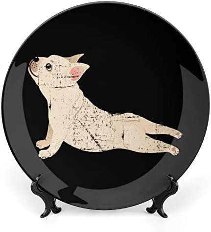 Placa decorativa de cerâmica pendurada em Bulldog French Bulldogu