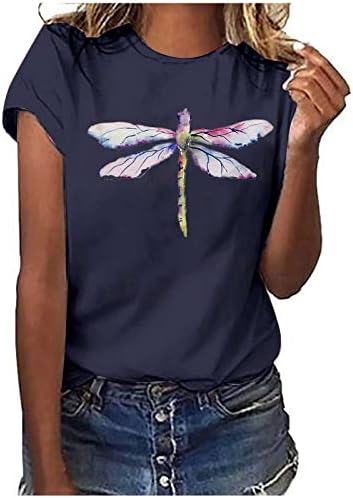 Camiseta de libélula para mulheres fofas dragonfly tee camisetas