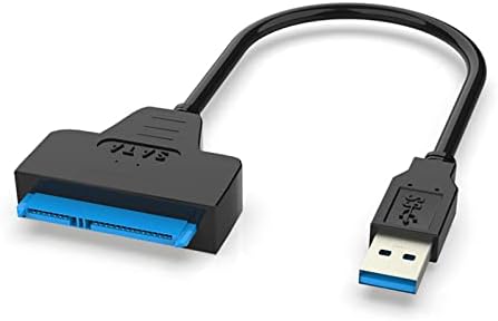 Cabo adaptador SATA para USB 3.0, cabo do adaptador de disco rígido para transferência de dados SSD/HDD de 2,5 polegadas