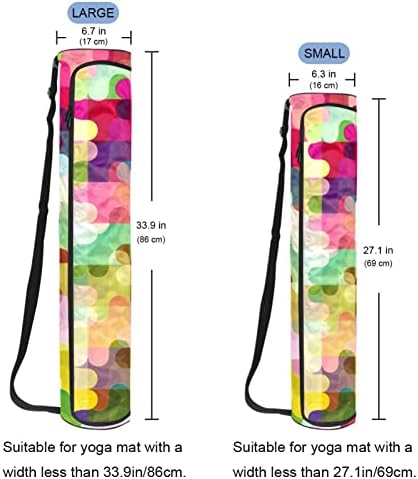 Abstrato colorido de fundo artístico colorido Bolsa de tapete de ioga de ioga Full-zip