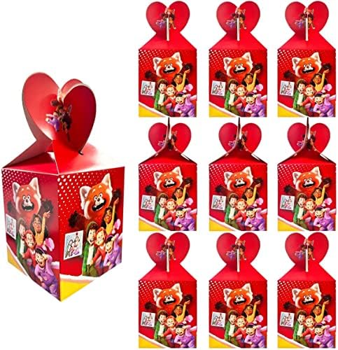 12pack Turning Red Party Presente Sacos - sacos de chocolate para crianças que transformam suprimentos para festas de aniversário vermelha
