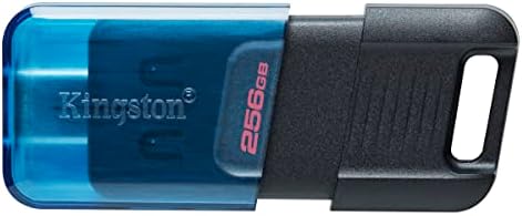 Kingston DataTraveler 80 M 256 GB USB-C Drive Flash | USB 3.2 Gen 1 | Até 200 MB/S | DT80M/256GB
