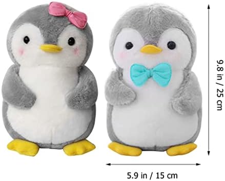 StoBok Baby Toys macio casal casal pinguim pinguim boneca de pelúcia de pelúcia recheada pinguim travesseiro de pelúcia pinguim