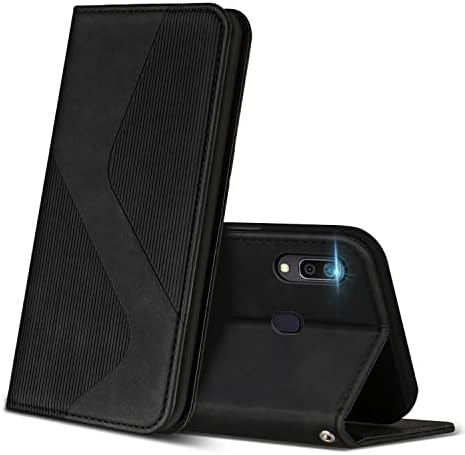 Caso Zonnavi para a caixa da carteira Samsung Galaxy A20 / Galaxy A30 com suporte para cartão, caixa de couro PU premium